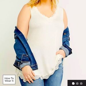 Lace-Trim Swing Tank size 18/20